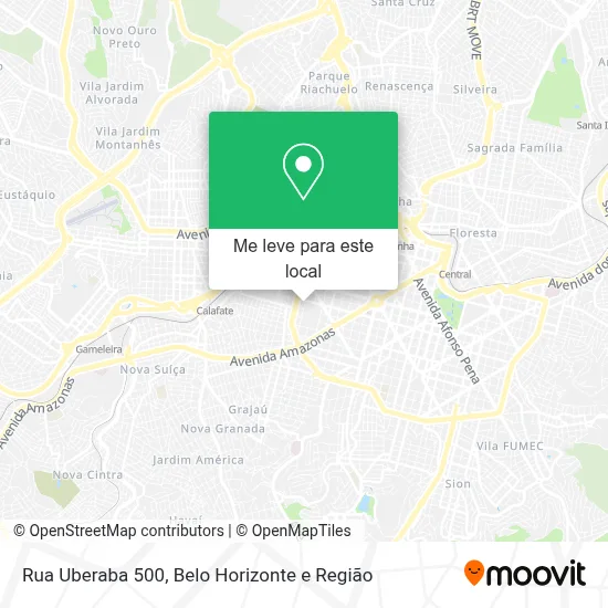 Rua Uberaba 500 mapa