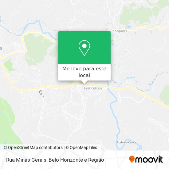 Rua Minas Gerais mapa
