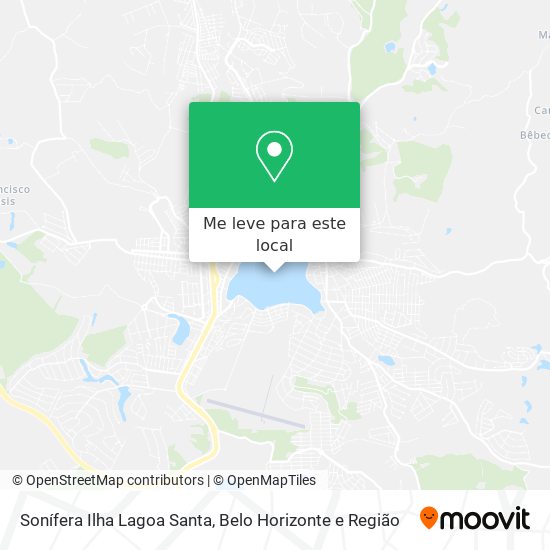 Sonífera Ilha Lagoa Santa mapa