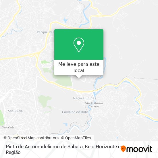 Pista de Aeromodelismo de Sabará mapa