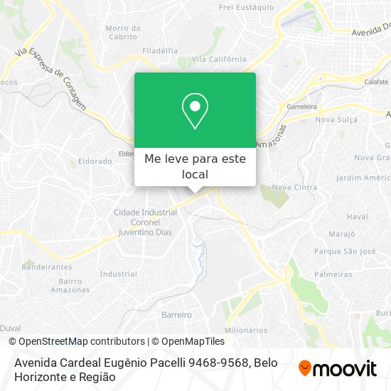 Avenida Cardeal Eugênio Pacelli 9468-9568 mapa