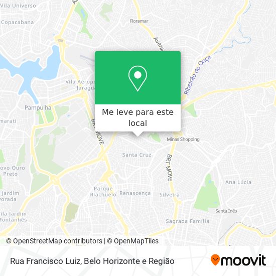 Rua Francisco Luiz mapa