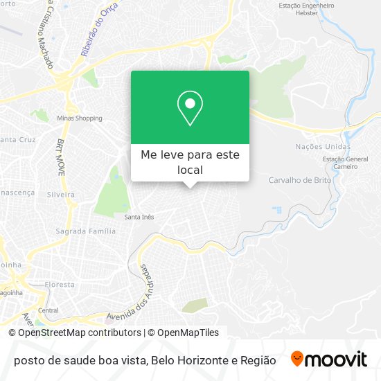 posto de saude boa vista mapa