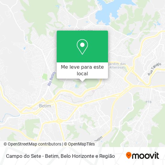 Campo do Sete - Betim mapa