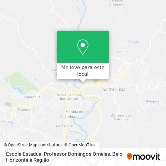 Escola Estadual Professor Domingos Ornelas mapa