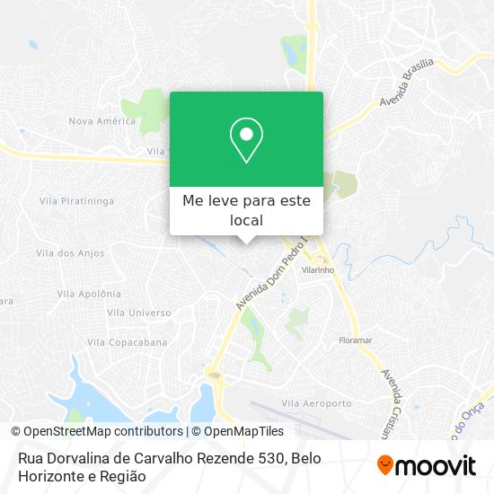 Rua Dorvalina de Carvalho Rezende 530 mapa
