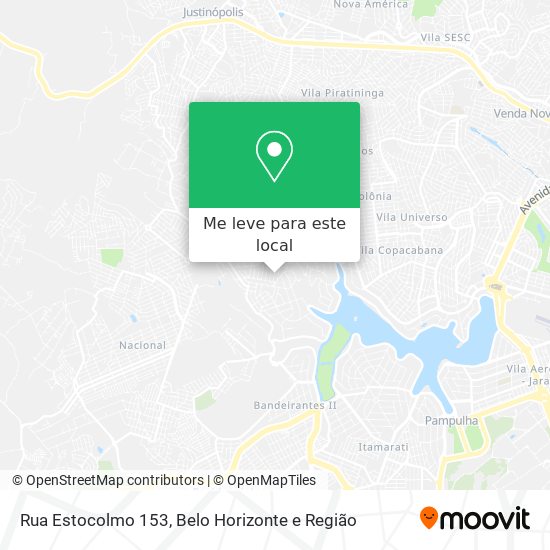 Rua Estocolmo 153 mapa