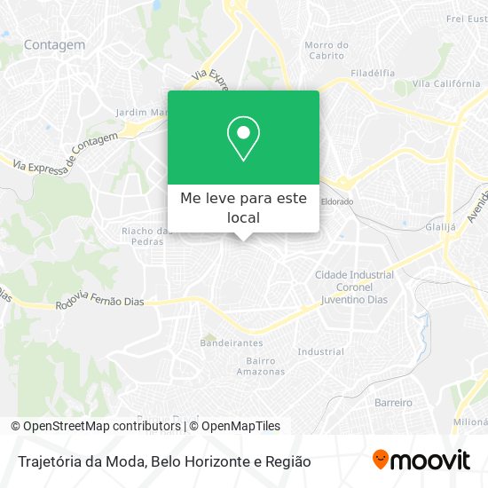 Trajetória da Moda mapa