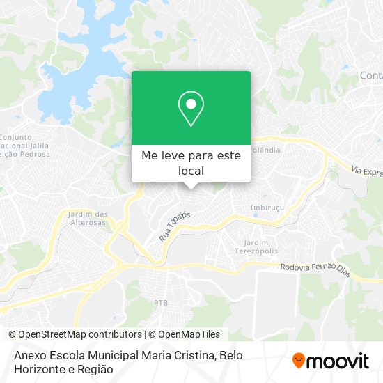 Anexo Escola Municipal Maria Cristina mapa