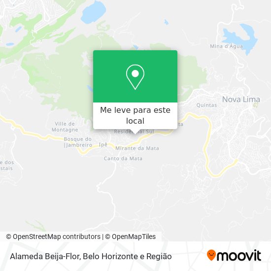 Alameda Beija-Flor mapa