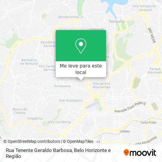 Rua Tenente Geraldo Barbosa mapa