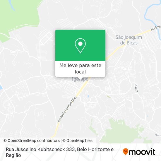 Rua Juscelino Kubitscheck 333 mapa