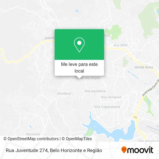 Rua Juventude 274 mapa