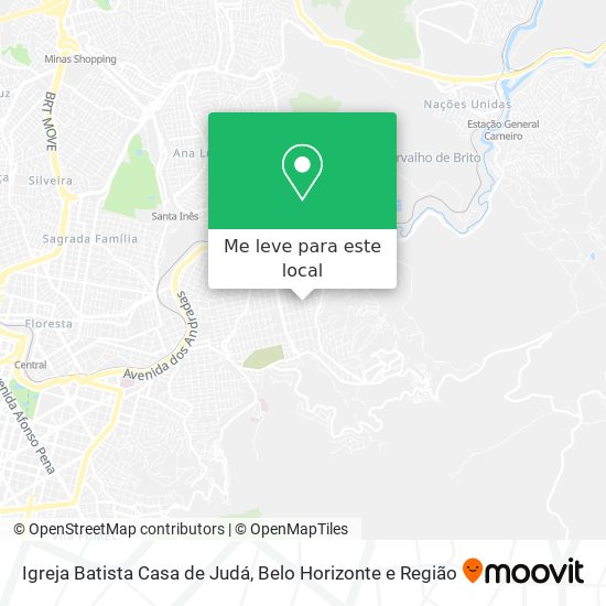 Igreja Batista Casa de Judá mapa