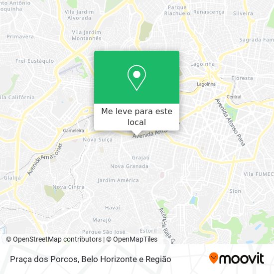 Praça dos Porcos mapa