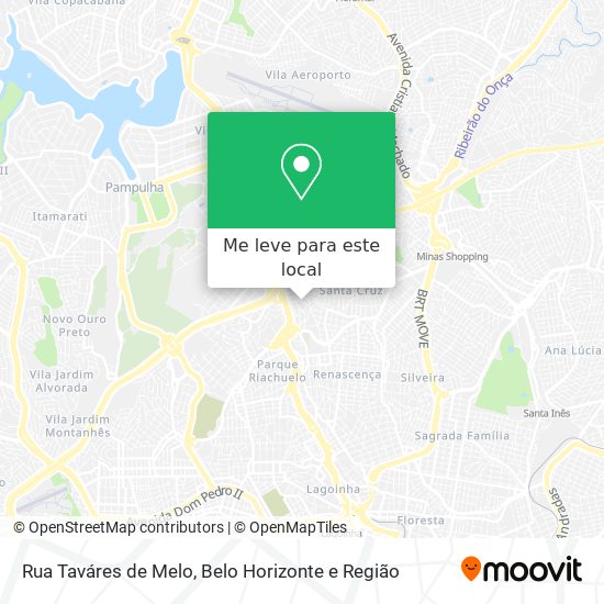 Rua Taváres de Melo mapa