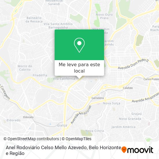 Anel Rodoviário Celso Mello Azevedo mapa