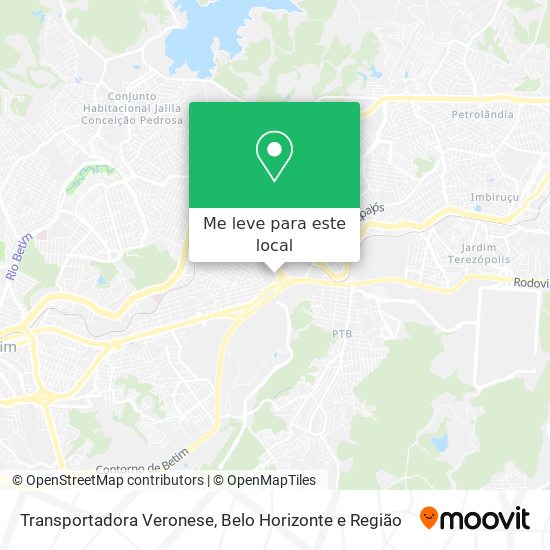 Transportadora Veronese mapa