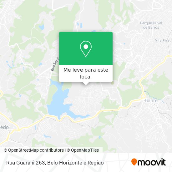 Rua Guarani 263 mapa