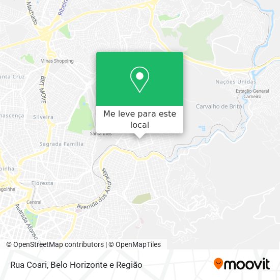 Rua Coari mapa