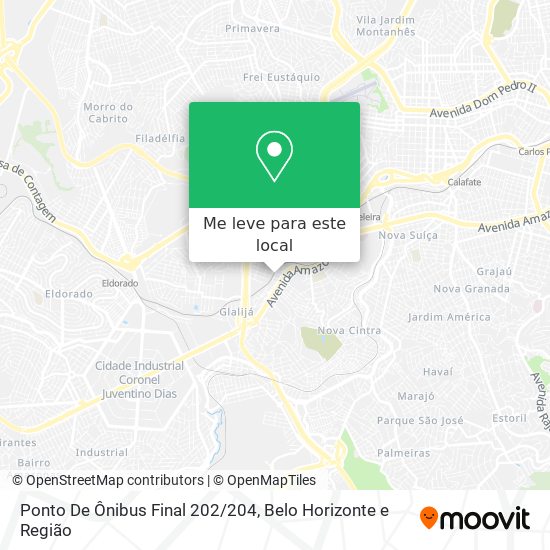 Ponto De Ônibus Final 202/204 mapa