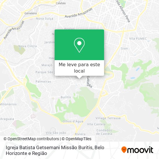 Igreja Batista Getsemani Missão Buritis mapa