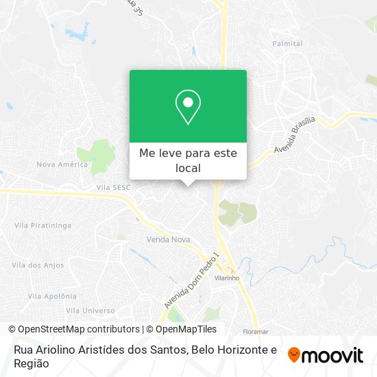 Rua Ariolino Aristídes dos Santos mapa