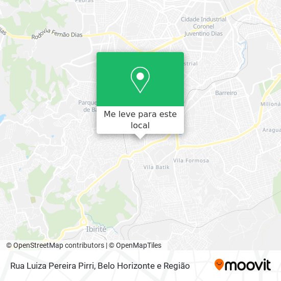 Rua Luiza Pereira Pirri mapa