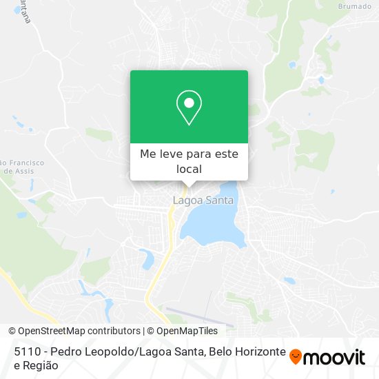5110 - Pedro Leopoldo / Lagoa Santa mapa