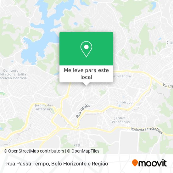 Rua Passa Tempo mapa