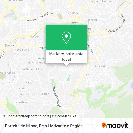 Porteira de Minas mapa