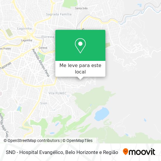 SND - Hospital Evangélico mapa