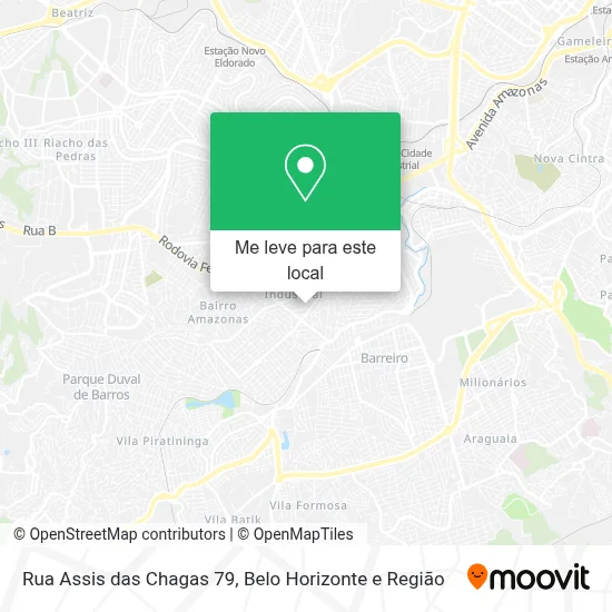 Rua Assis das Chagas 79 mapa