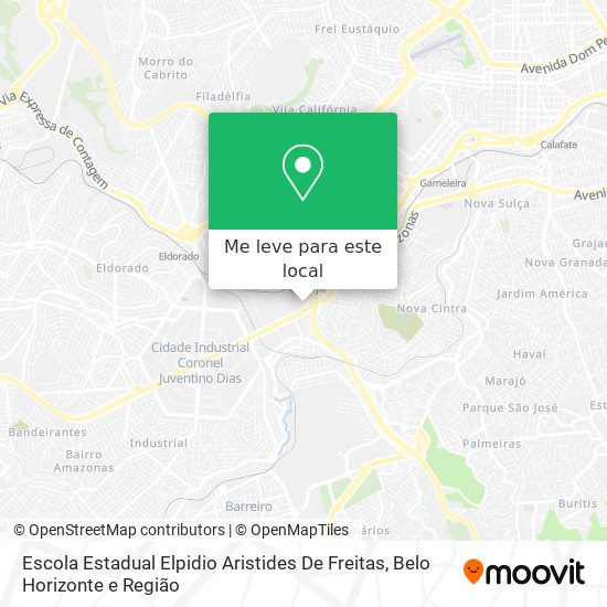 Escola Estadual Elpidio Aristides De Freitas mapa