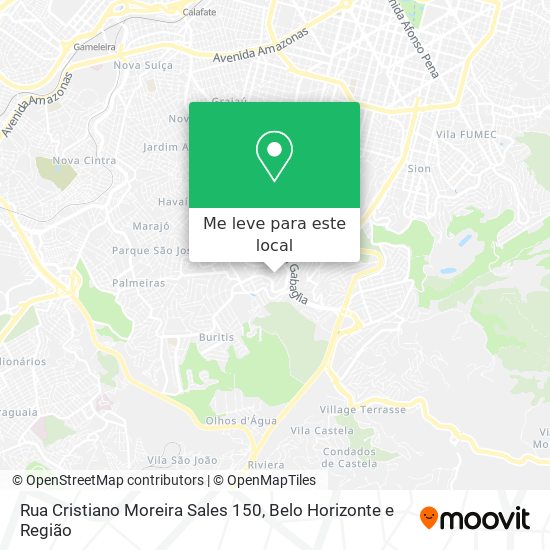 Rua Cristiano Moreira Sales 150 mapa