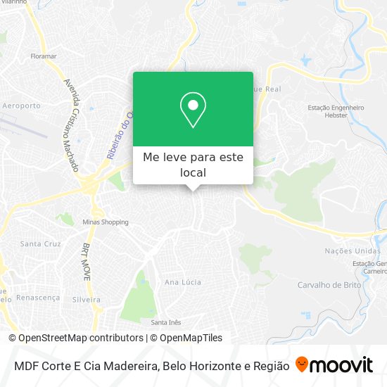 MDF Corte E Cia Madereira mapa