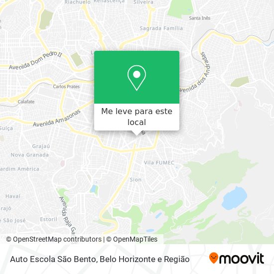 Auto Escola São Bento mapa