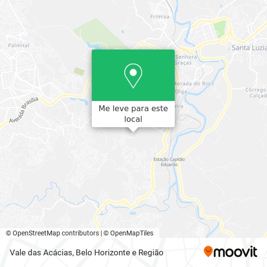 Vale das Acácias mapa