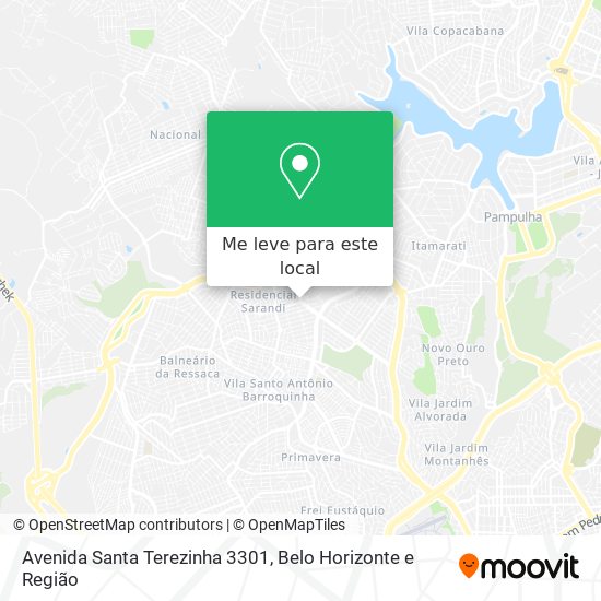 Avenida Santa Terezinha 3301 mapa