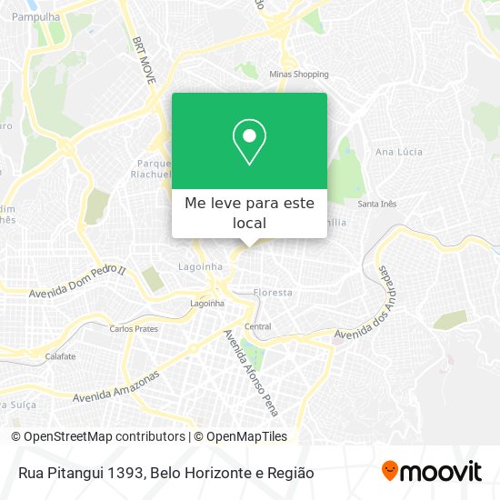 Rua Pitangui 1393 mapa