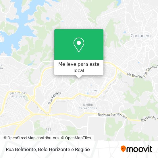 Rua Belmonte mapa