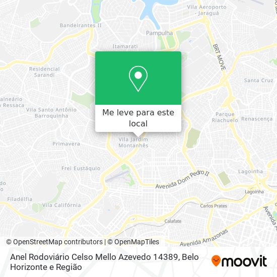 Anel Rodoviário Celso Mello Azevedo 14389 mapa