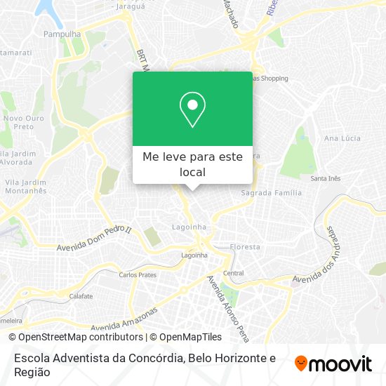 Escola Adventista da Concórdia mapa