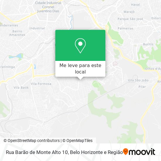 Rua Barão de Monte Alto 10 mapa