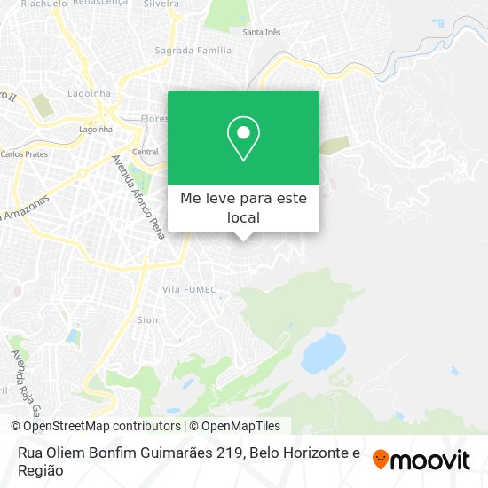 Rua Oliem Bonfim Guimarães 219 mapa