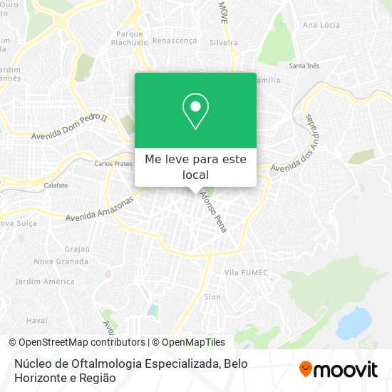 Núcleo de Oftalmologia Especializada mapa