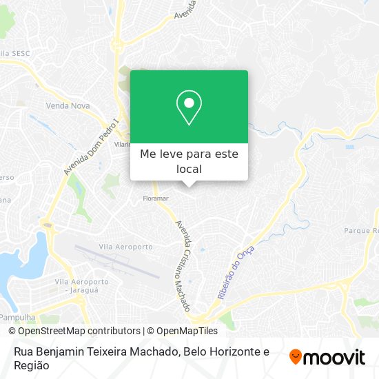 Rua Benjamin Teixeira Machado mapa