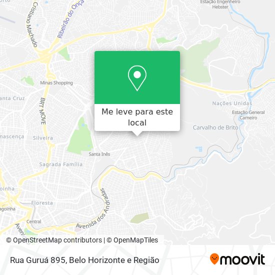 Rua Guruá 895 mapa