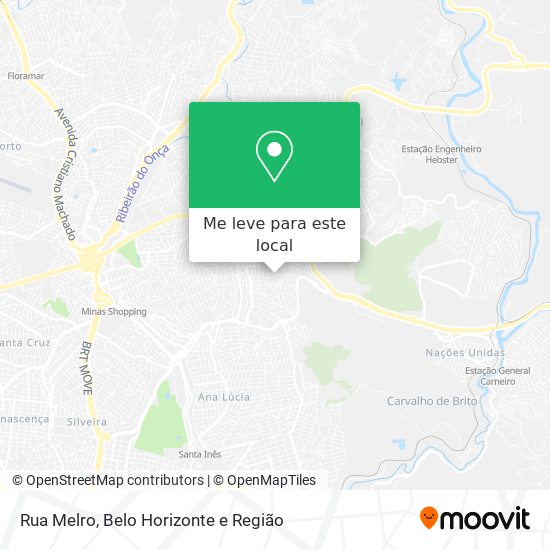 Rua Melro mapa