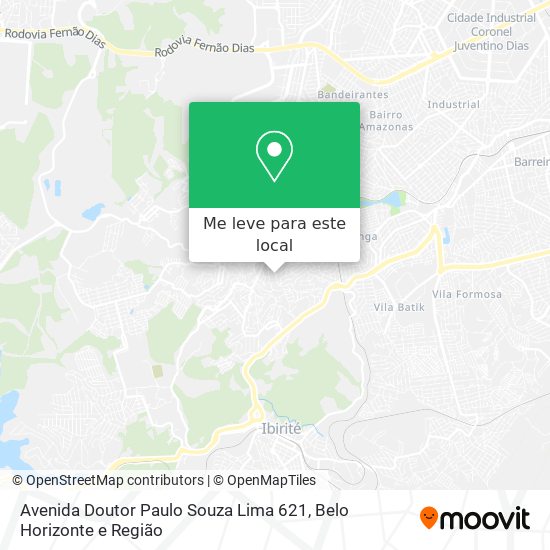 Avenida Doutor Paulo Souza Lima 621 mapa